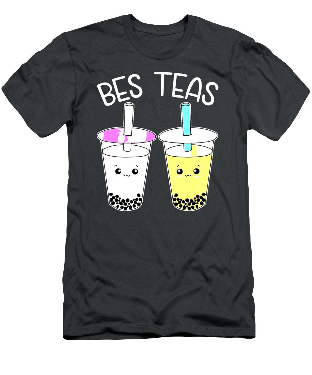Bes Teas Besties Bubble Tea Cute Boba Best Friends Miryam Osagum T-Shirt