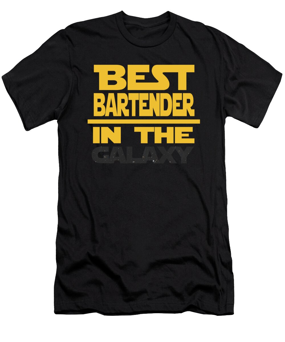 Best Bartender in the Galaxy Funny Gift Dusan Vrdelja T-Shirt