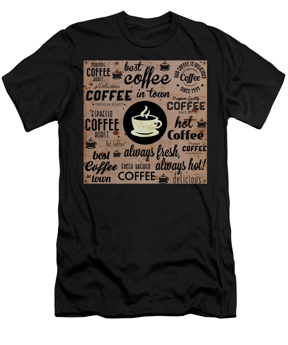 Best Coffee Typography Kevin Walker and Pixel Reverie T-Shirt