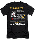 Best Husky Dog Dad Lover Happy Fathers Day Natalie Lidford T-Shirt