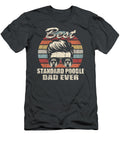Best Standard Poodle Dad Ever Dad Life Vintage Retro Dog Eben Finlei T-Shirt