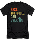 Best Toy Poodle Dad Ever Dog Daddy Fathers Day Natalie Lidford T-Shirt