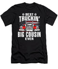 Best Truckin Big Cousin Ever USA Flag Trucker Fathers Day Dhbubble T-Shirt