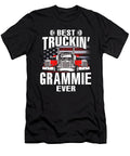 Best Truckin Grammie Ever USA Flag Trucker Fathers Day Dhbubble T-Shirt