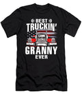 Best Truckin Granny Ever USA Flag Trucker Fathers Day Dhbubble T-Shirt