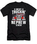 Best Truckin Nephew Ever USA Flag Trucker Fathers Day Dhbubble T-Shirt