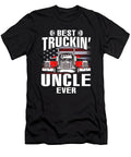 Best Truckin Uncle Ever USA Flag Trucker Fathers Day Dhbubble T-Shirt