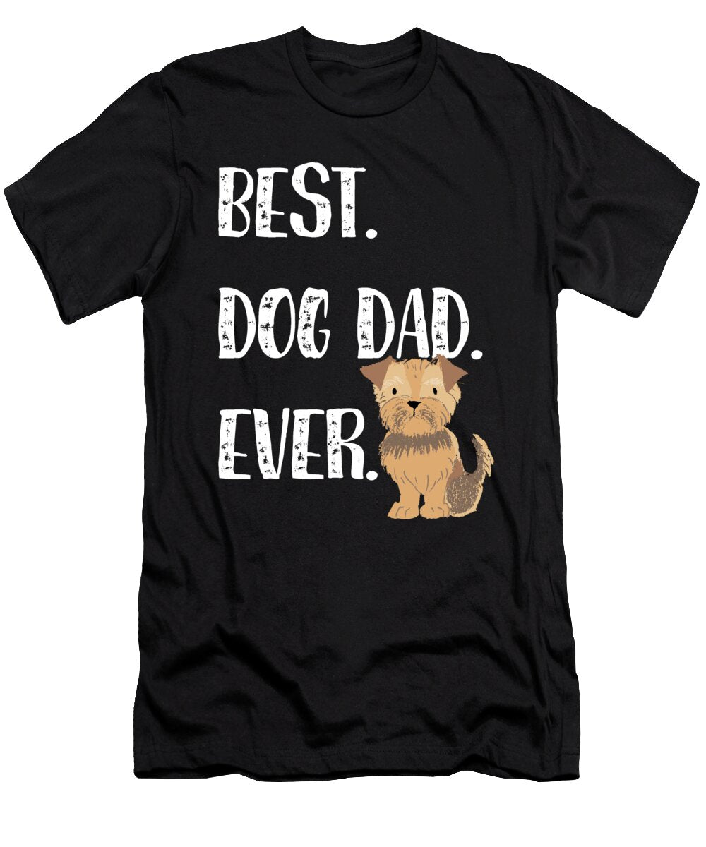 Bestdogdad Ever Yorkie Kaylin Watchorn T-Shirt