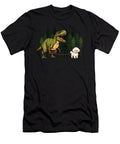 Bichon Frise Dinosaur Trex Walking Funny Dog Natalie Lidford T-Shirt
