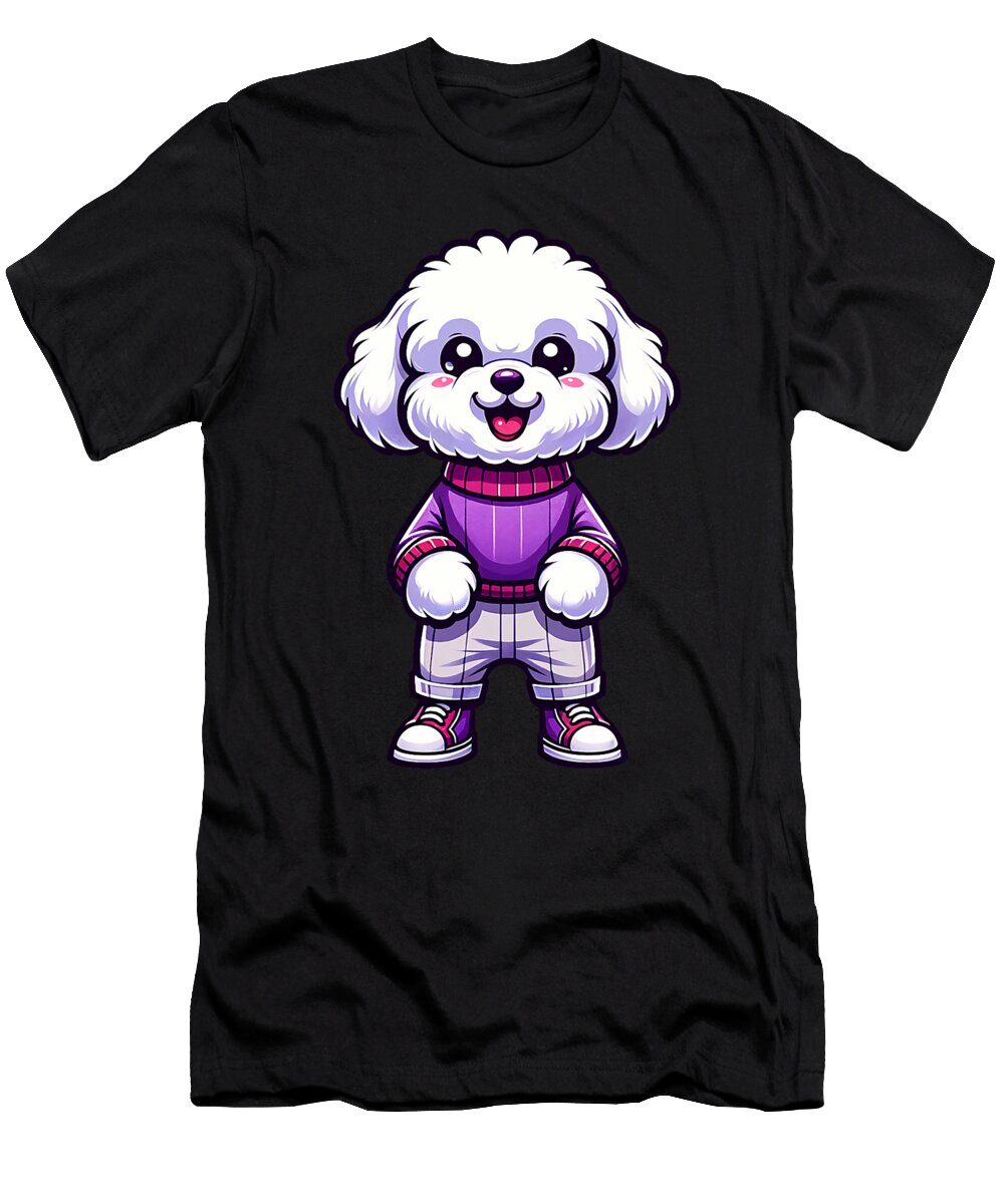 Bichon Frise Dog Cool Jacket Outfit Dog Mom Dad Zyneu Gangd T-Shirt