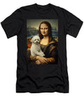Bichon Frise Mona Lisa Painting Art Dog Mom Dad Zyneu Gangd T-Shirt