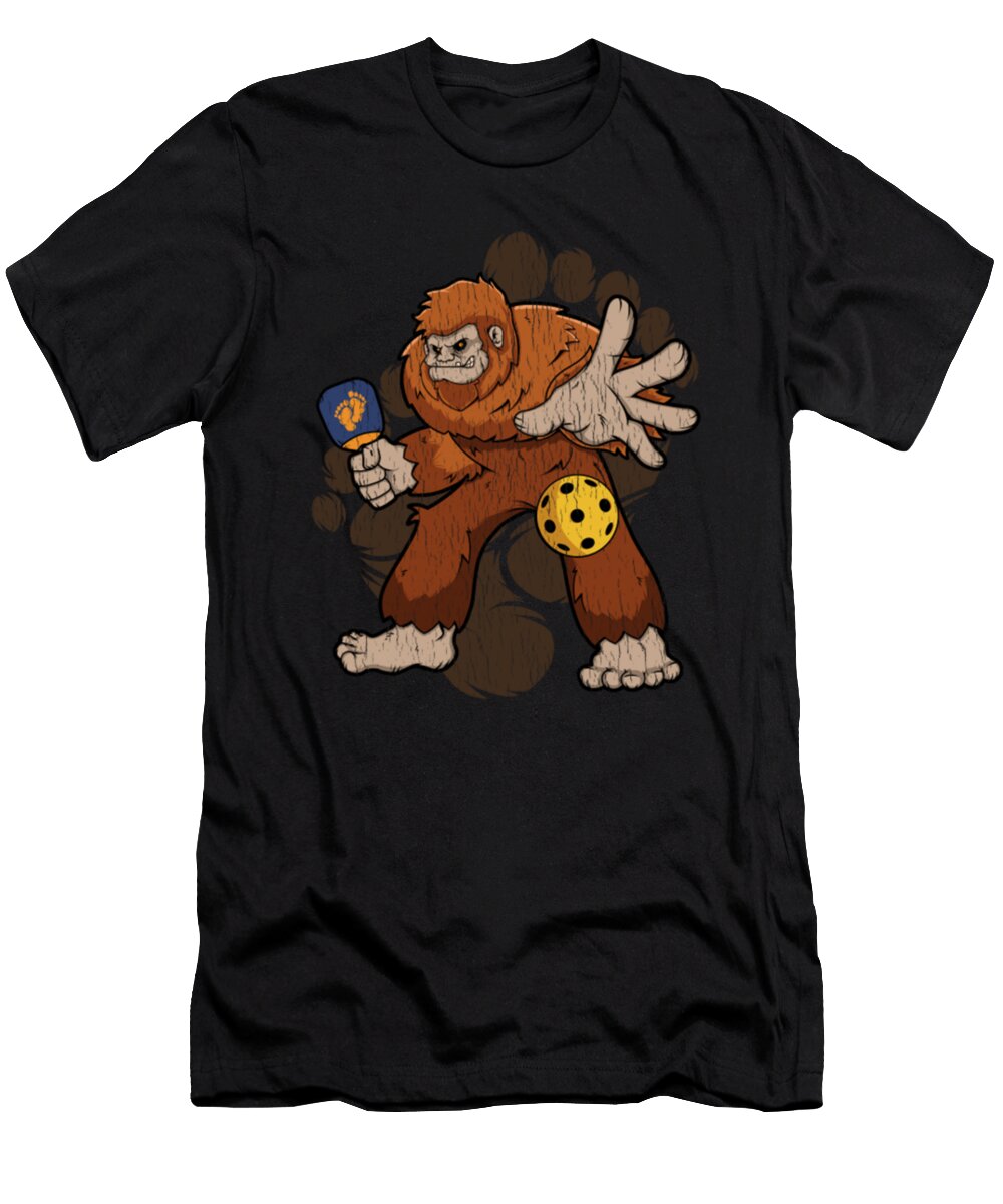 Bigfoot Pickleball Sasquatch Playing Pickleball Tinh Tran Le Thanh T-Shirt