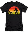 Bigfoot Sasquatch Poodle Sunset Retro Dog Lover Owner Gift Dhbubble T-Shirt