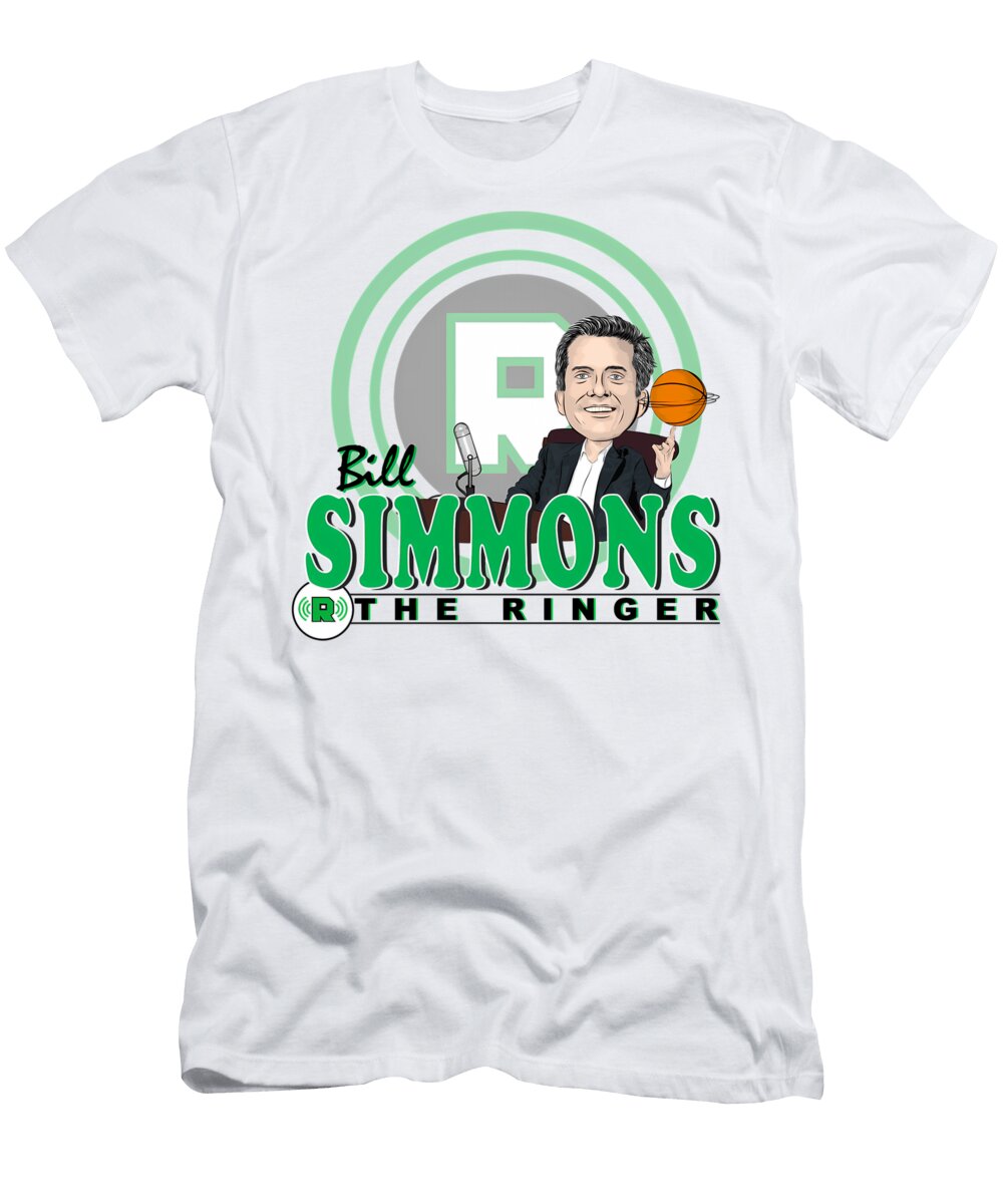 Bill Simmons Caricature Quang Vu T-Shirt