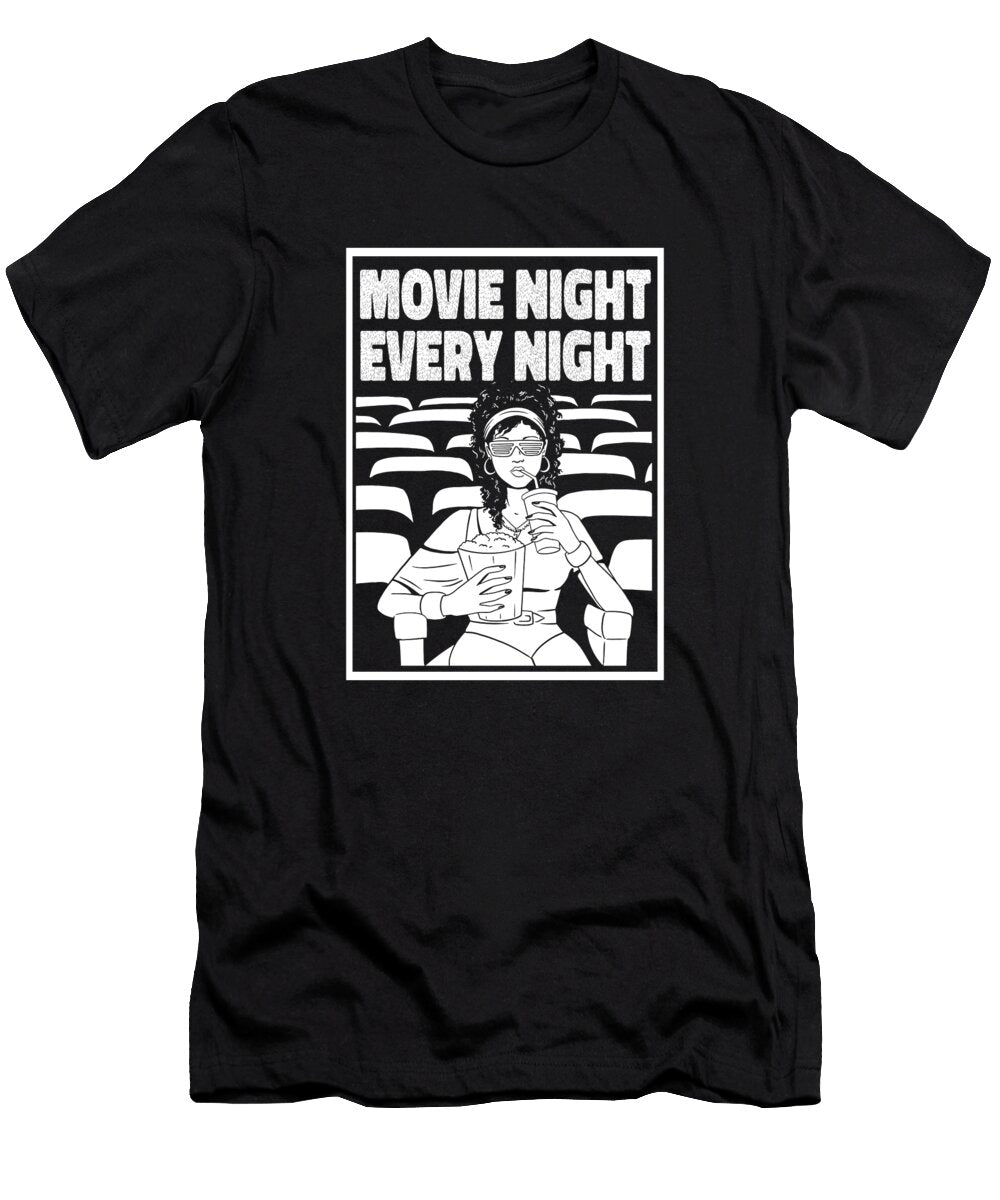 Binge Watching Movies Show Tv Programmes Series Crazy Squirrel T-Shirt