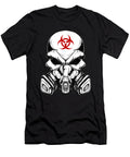 Biohazard Skull with Gas Mask Creepy Evil Skull Shannon Nelson Art T-Shirt