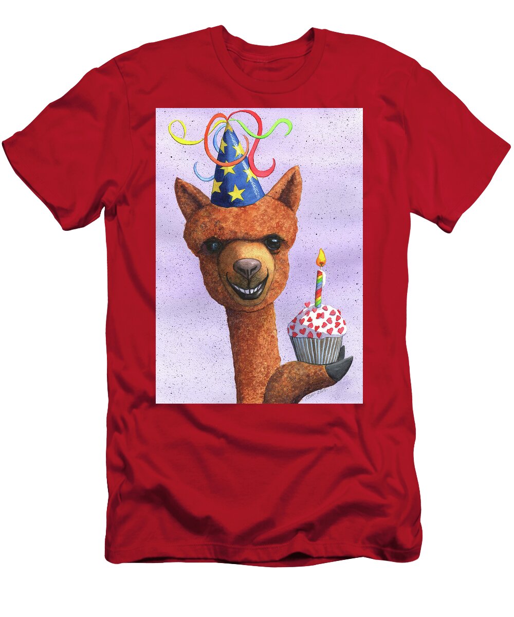 Birthday Alpaca Catherine G Mcelroy T-Shirt