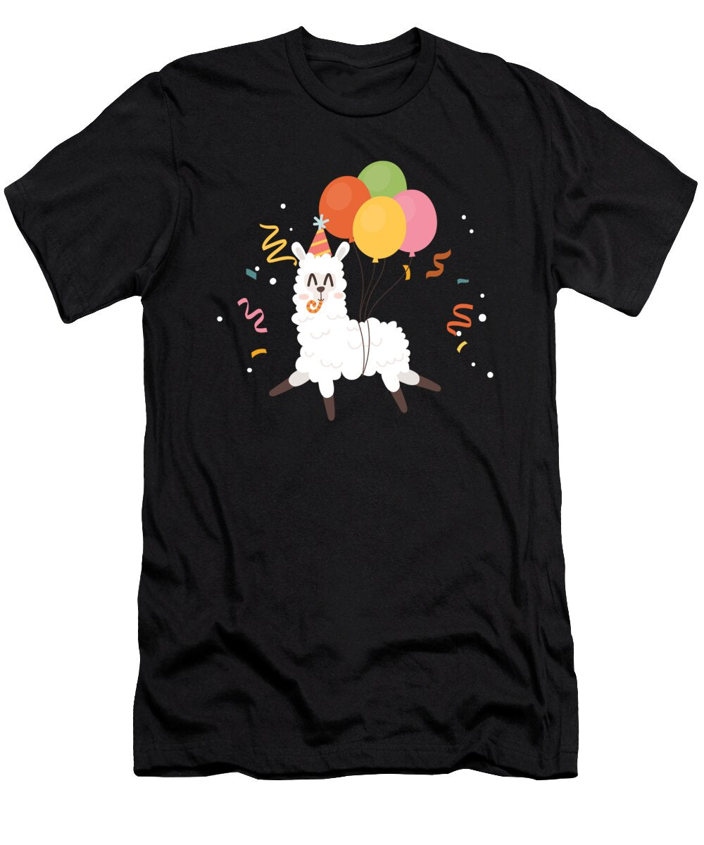Birthday Bday Party Mammal Alpaca Guanaco Animal Wildlife Nature Gift Llama Thomas Larch T-Shirt