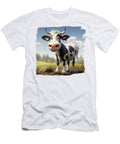 Black and White Cartoon Cow Elisabeth Lucas T-Shirt