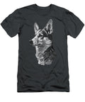 Black and White Cute Pembroke Welsh Corgi Studi Alex T-Shirt