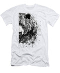Black and White Half Faced Grizzly Bear Abstract Wildlife Art Marian Voicu T-Shirt