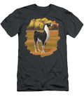 Black and White Llama in Autumn Farm Pasture Crista Forest T-Shirt