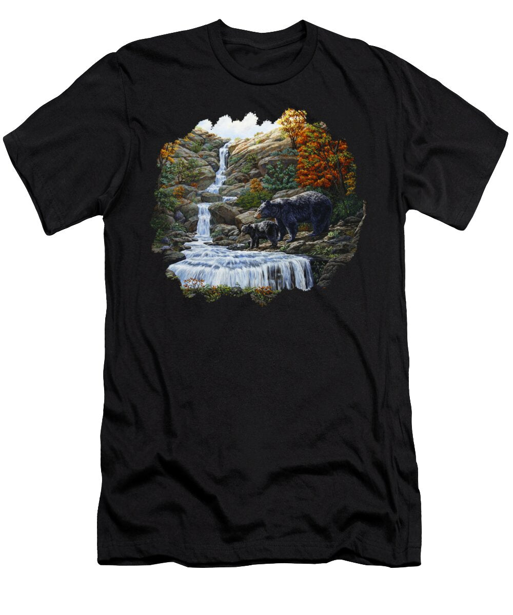 Black Bear Falls Crista Forest T-Shirt