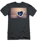 Black Coffee Espresso in Heart Shaped Cup Love Valentines Day Vintage Michal Bednarek T-Shirt