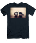Black Coffee Espresso in Two Heart Shaped Cups Love Valentines Day Vintage Michal Bednarek T-Shirt