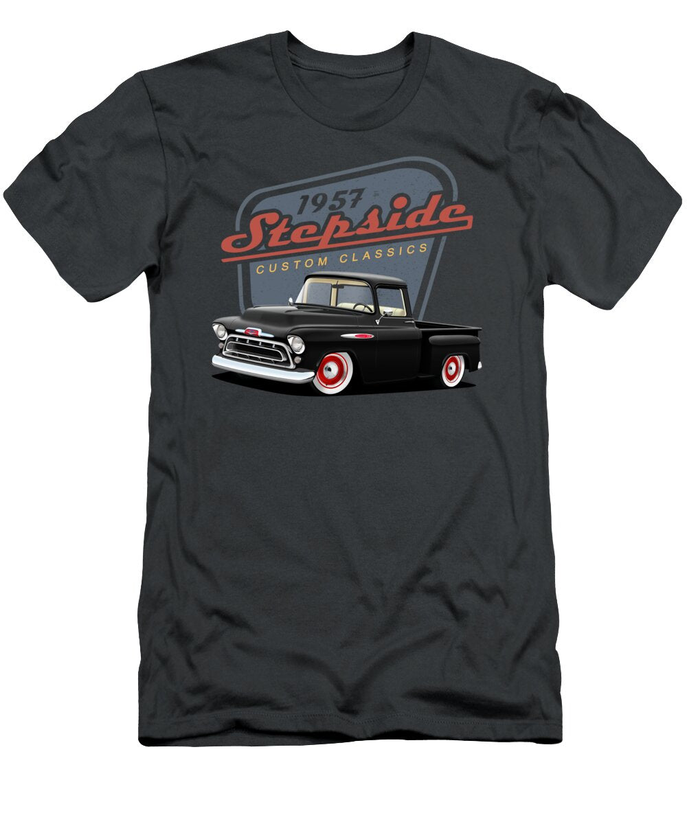 Black Fifties Stepside Paul Kuras T-Shirt
