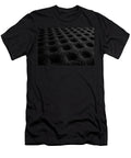 Black New Mattress Texture New Fabric Pattern Side View Close Dorin Puha T-Shirt