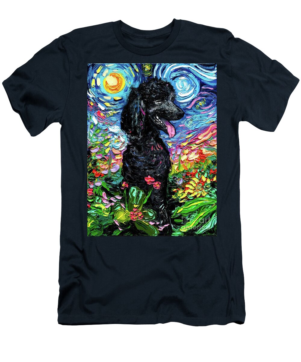 Black Poodle Night 2 Aja Trier T-Shirt