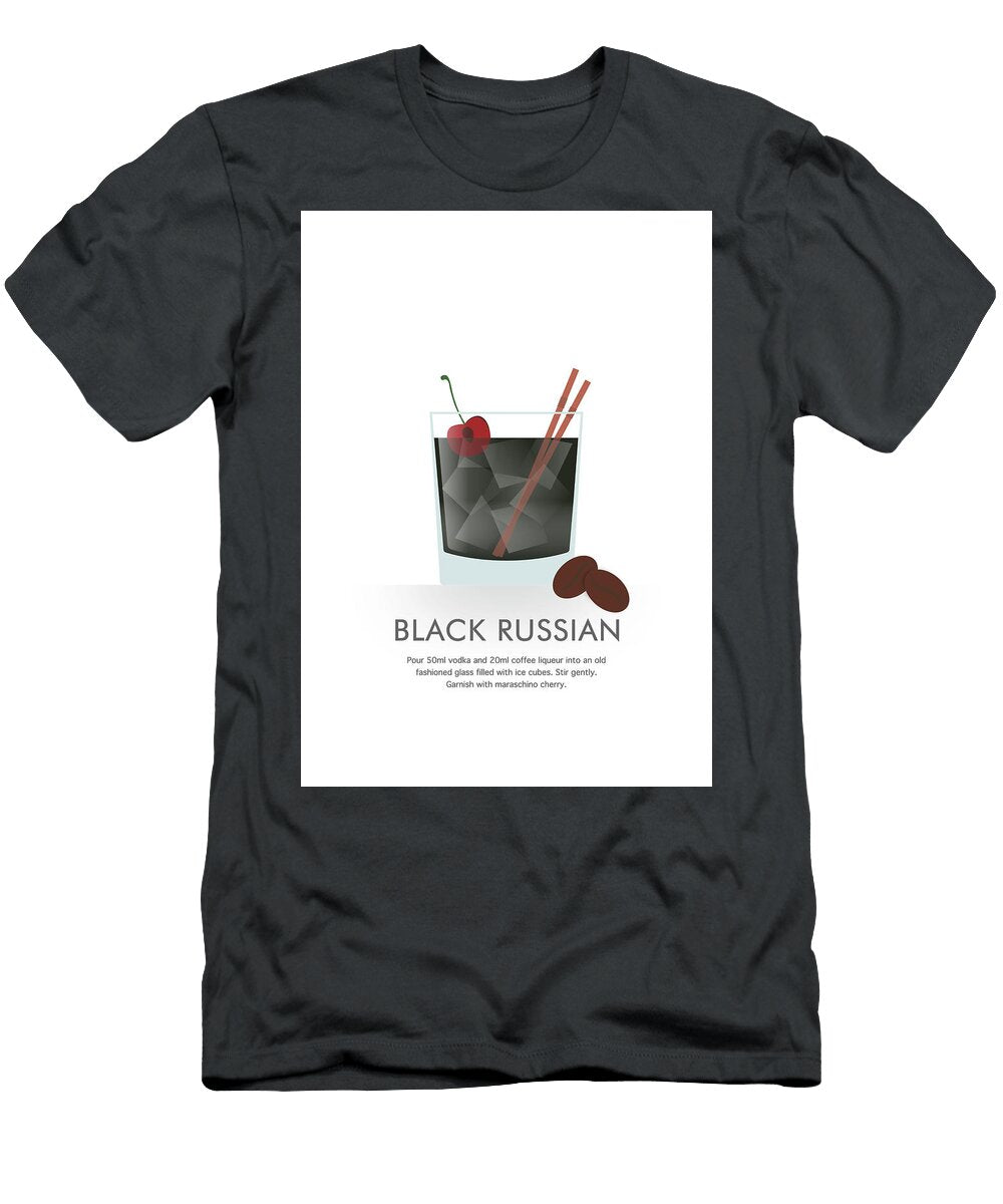 Black Russian Cocktail Dennson Creative T-Shirt
