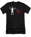 Blackbeard Flag Jolly Roger Skull and Crossbones Shannon Nelson Art T-Shirt