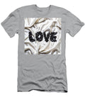 Blackcoffeebeansaswordloveonwhitesilkbackground1 Andre Petrov T-Shirt