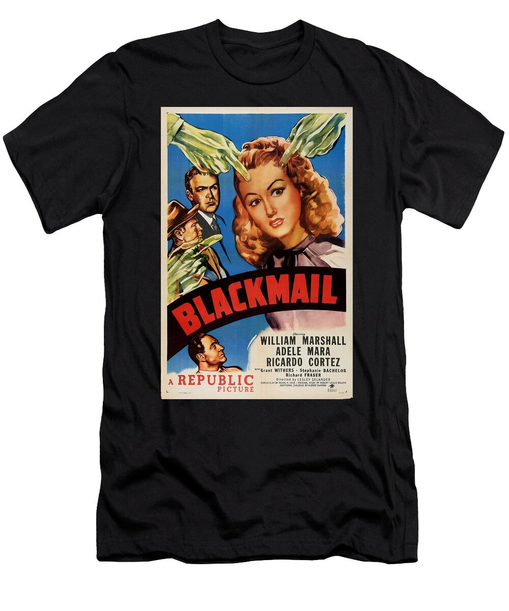 Blackmail 1947 Original Movie Poster T-Shirt