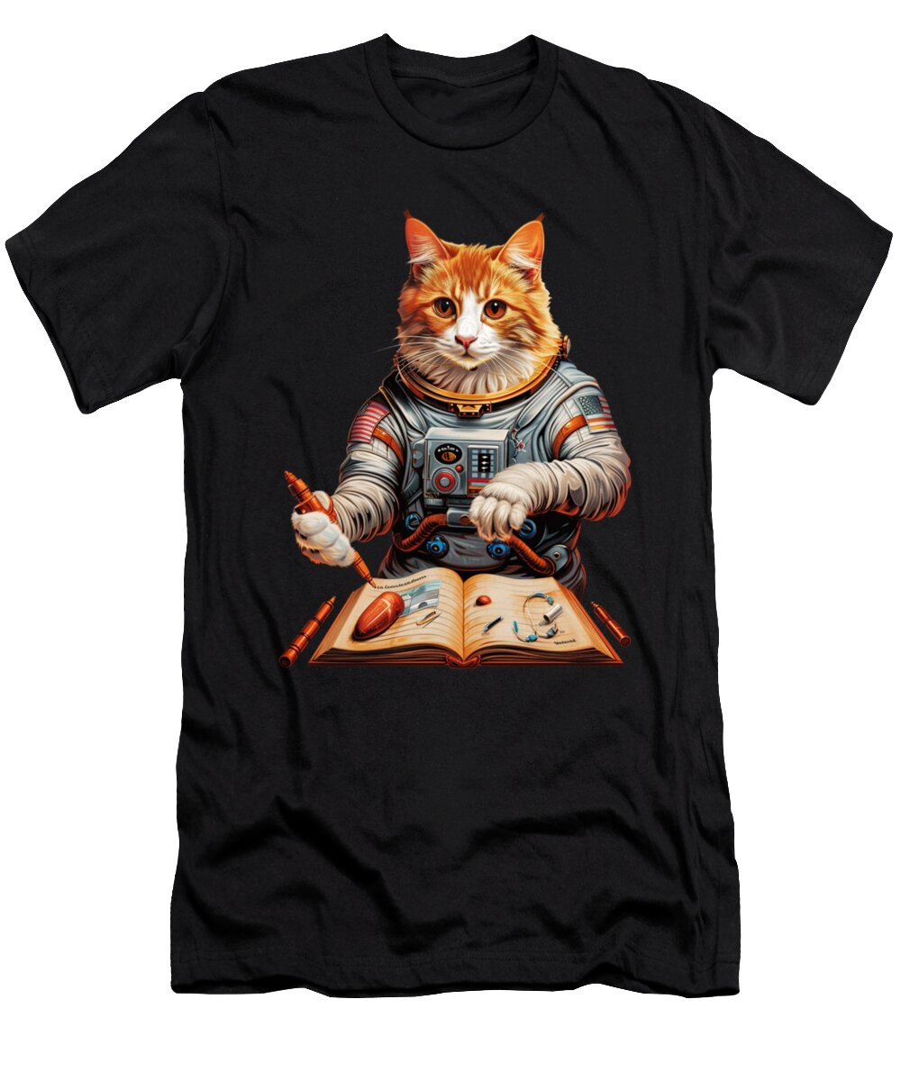 Bleat and Bubbles Goats Cat Boba Tea Bash Danial Landes Art T-Shirt