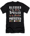 Blessed By God Spoiled By My Trucker Protected By Both Drive Trucker Riley Sargent T-Shirt