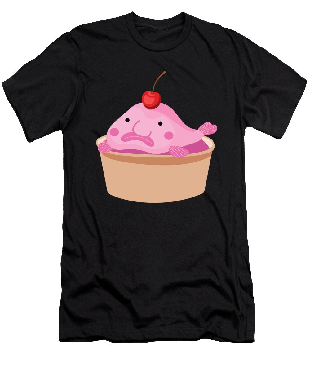 Blob Cupcake Blobfish Fish Sea Moon T-Shirt