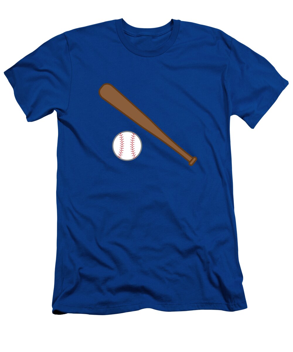 Blue Baseball and Ball College Mascot Designs T-Shirt
