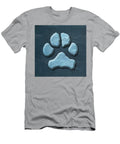 Blue Denim Dog Paw Art Sharon Cummings T-Shirt