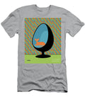 Blue Egg Chair Mod Wallpaper Donna Mibus T-Shirt