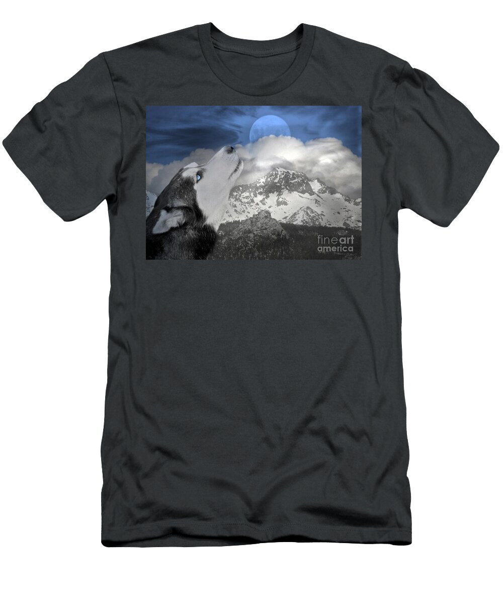Blue Eyed and Moon Stephanie Laird T-Shirt