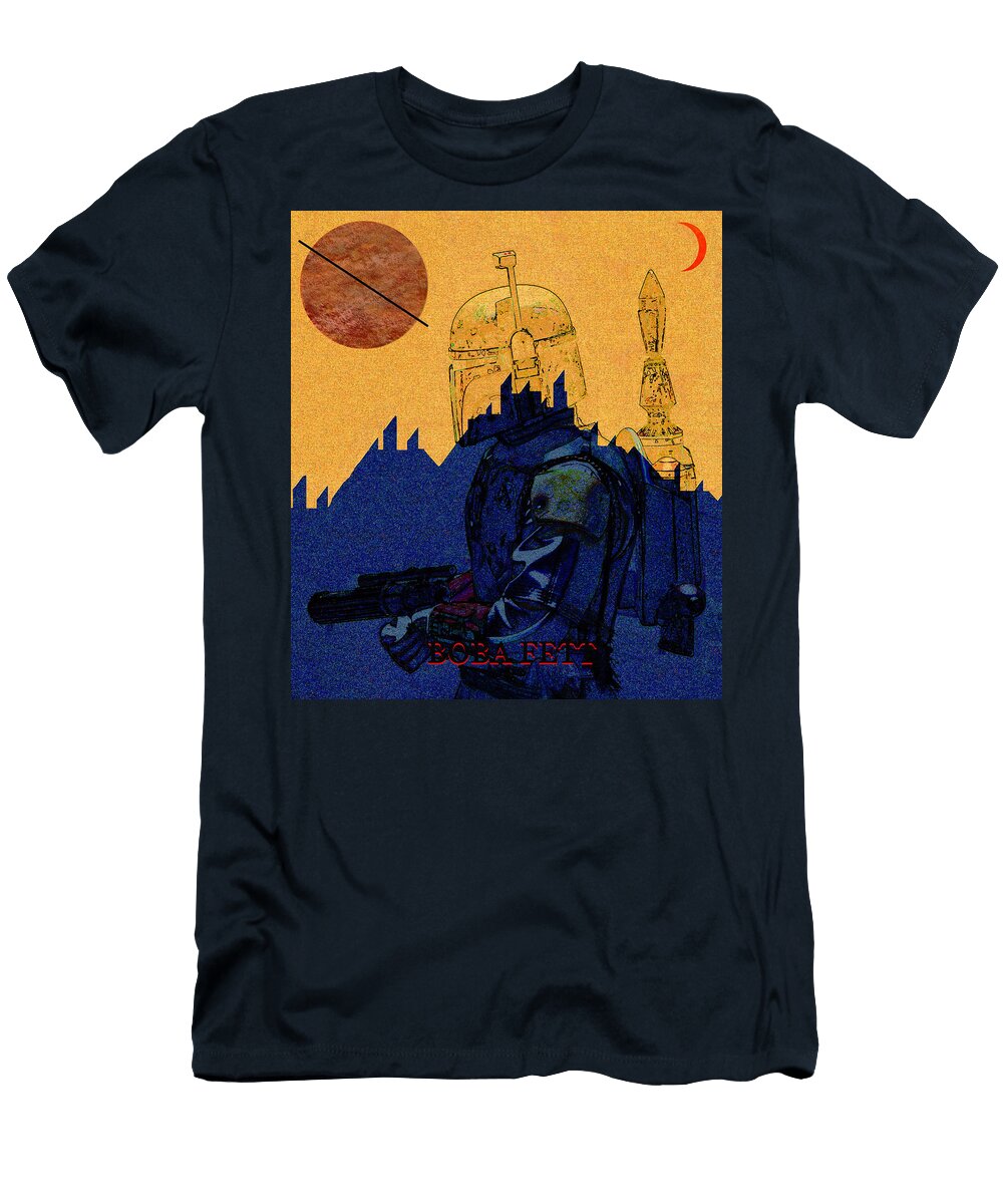 Boba Fett At Black Spire Outpost David Lee Thompson T-Shirt