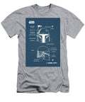 Boba Fett Helmet Blueprint Denny H T-Shirt