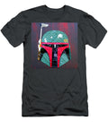 Boba Fett Star Wars Bounty Hunter Helmet Recycled License Plate Art Design Turnpike T-Shirt