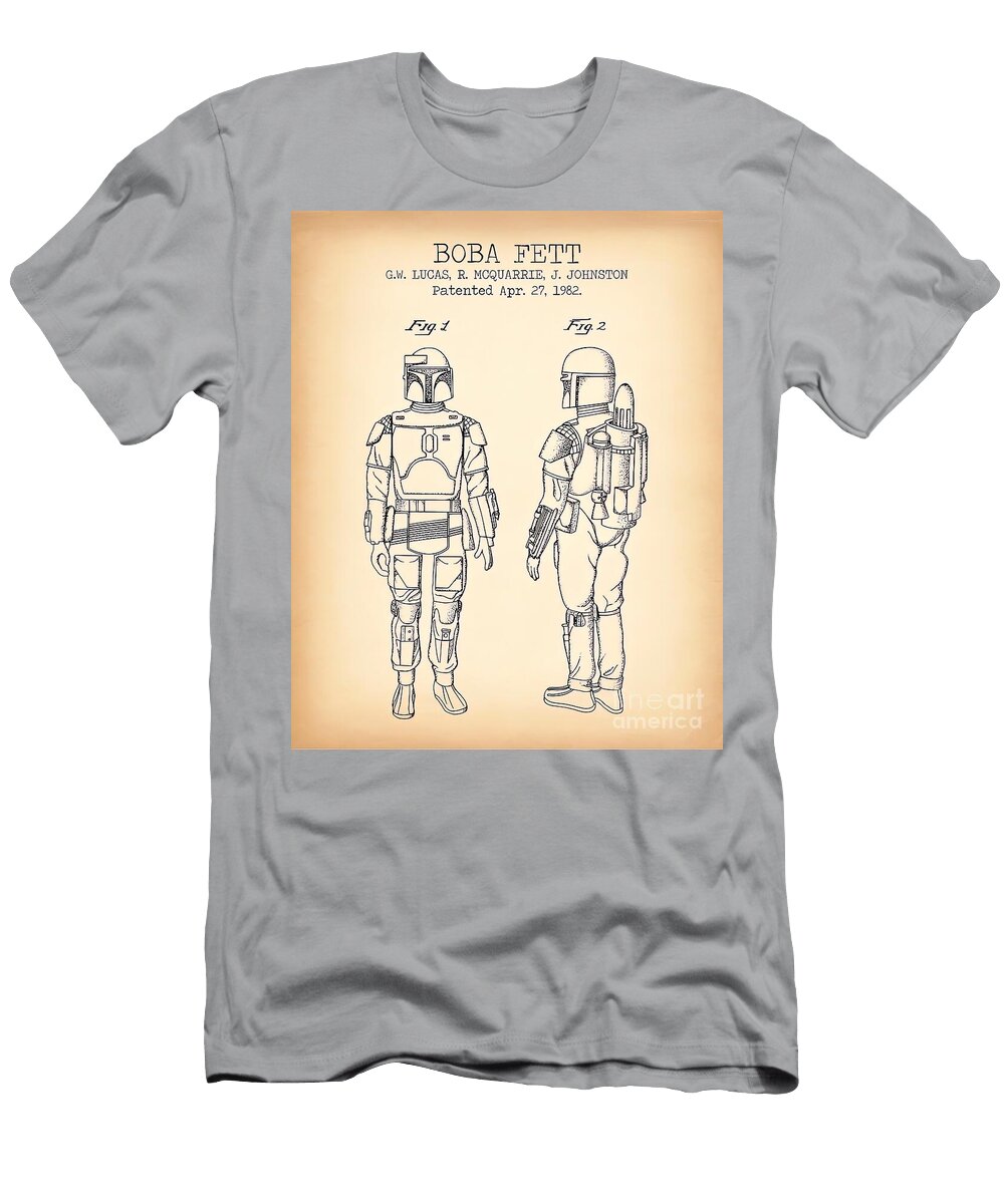 Boba Fett Vintage Poster Yara Old School T-Shirt