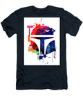 Boba Helmet Cartoon Watercolor Naxart Studio T-Shirt