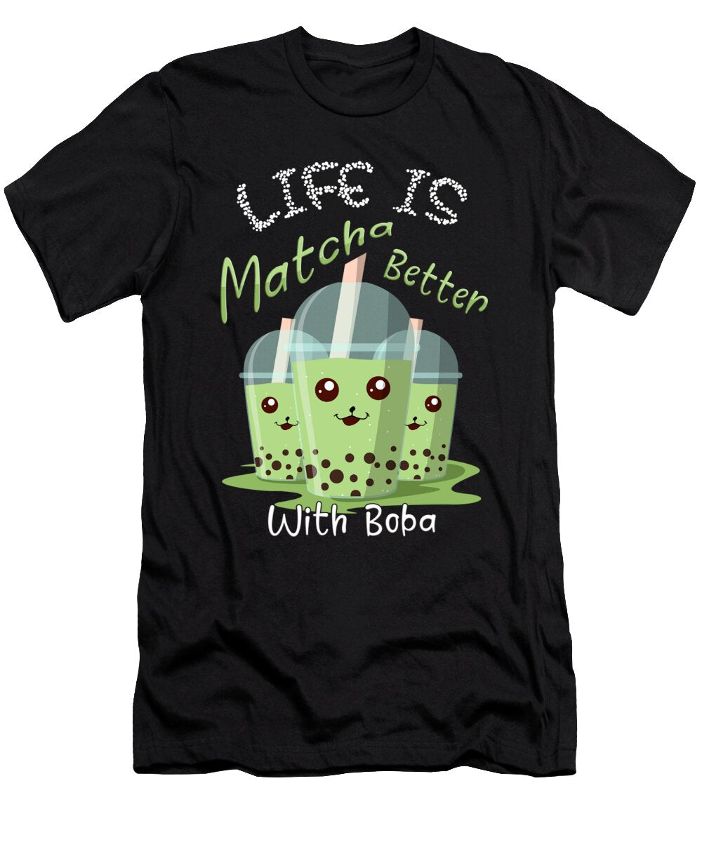 Boba Pearl Milk Tea Lovers Design Ashley Osborne T-Shirt