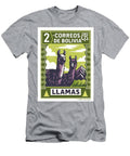 Bolivia Llamas Stamp Poster Retro Graphics T-Shirt